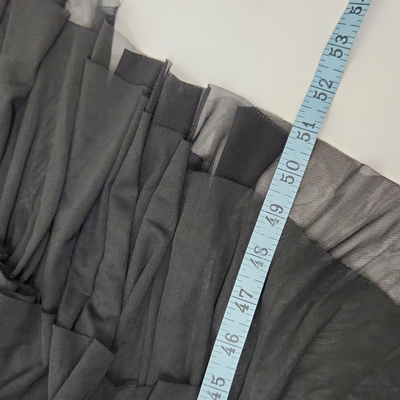 Torrid Midi Mesh Ruffle Black Dress - Picture 14 of 16